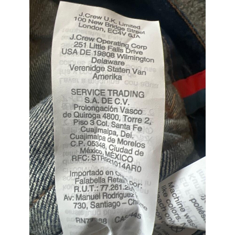 Madewell x Kule Sherpa Lined Collar Blue Kule Indigo Oversized Denim Jacket XS - Picture 5 of 9